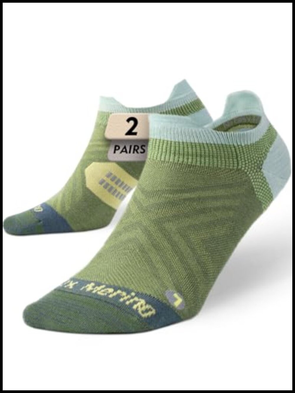 Women's Lightweight Merino Wool Running Hiking Socks, Compression Anti-Blister